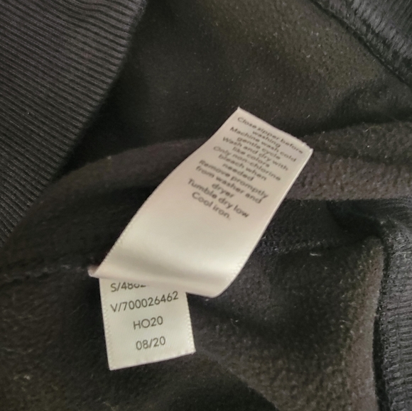 Athleta Sz M Triumph Zip Up Sweater Hooded Thumbholes Full Zip Black - Picture 10 of 10